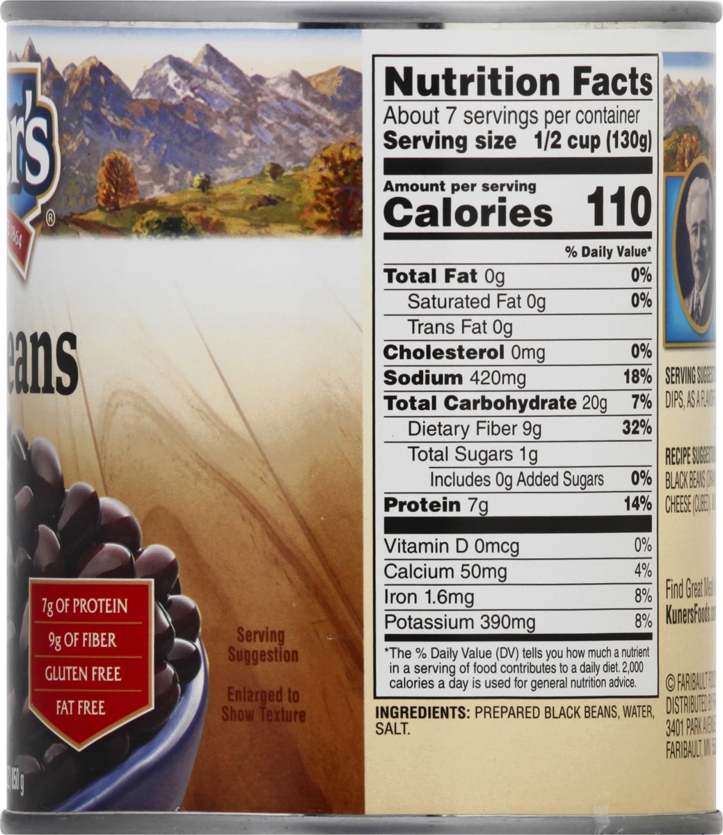 slide 9 of 12, Kuner's Black Beans 30 oz, 30 oz