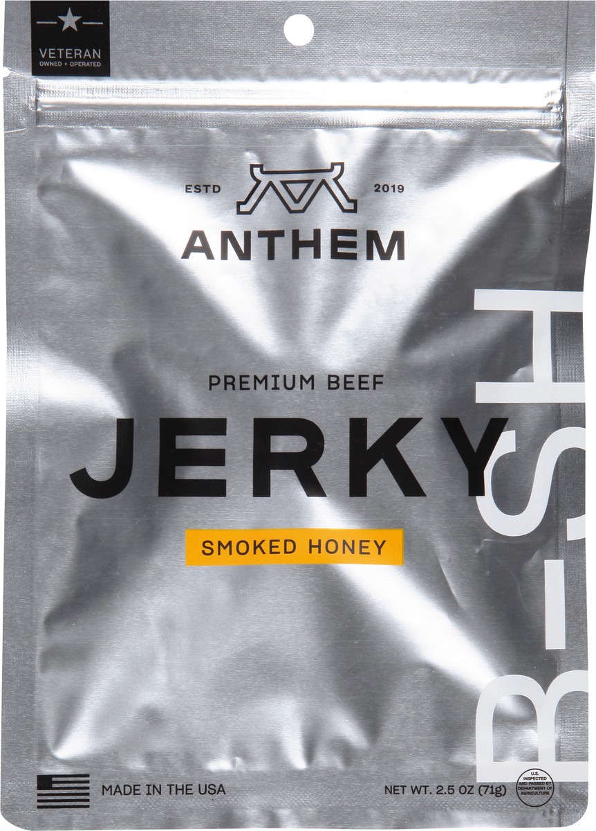 slide 1 of 10, Anthem Premium Beef Smoked Honey Jerky 2.5 oz, 2.5 oz