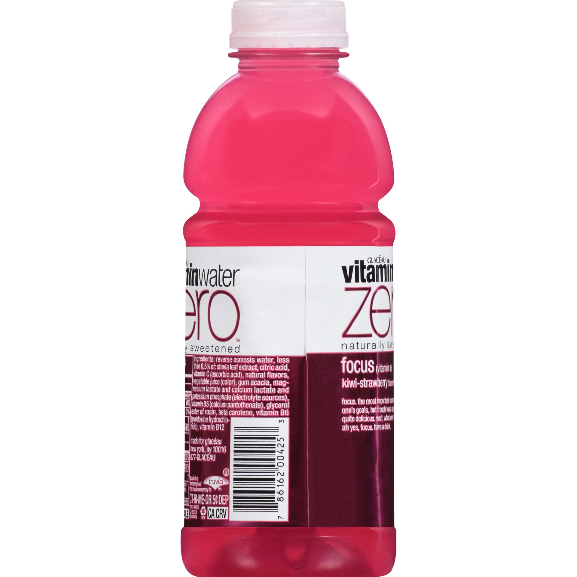 slide 3 of 11, vitaminwater Zero Nutrient Enhanced Focus Kiwi-Strawberry Water Beverage - 20 oz, 20 oz