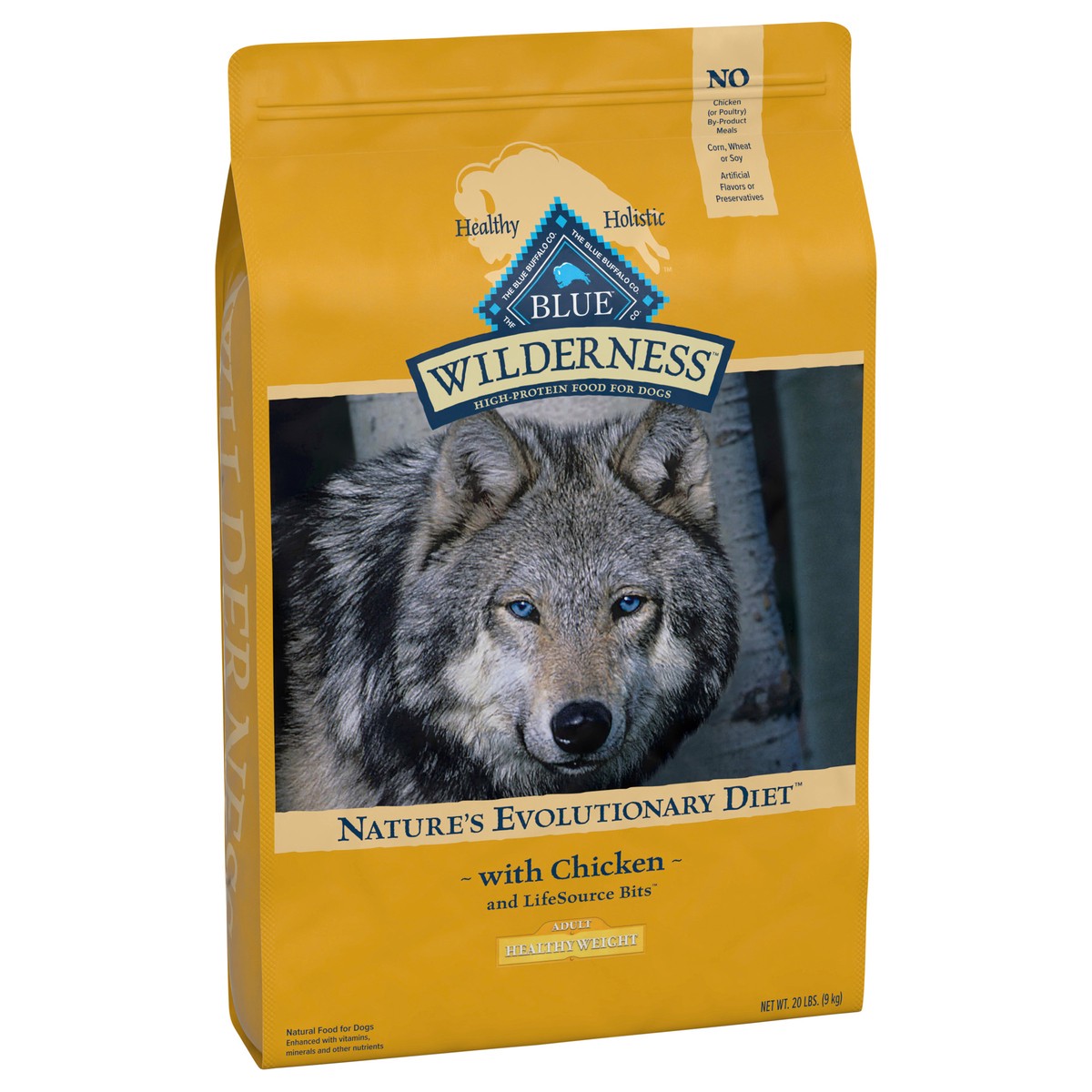 slide 10 of 13, Blue Wilderness Adult Dog Healthy Weight Chicken, 20 lb