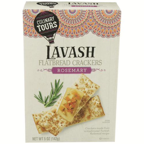 slide 1 of 1, Culinary Tours Rosemary Lavash Flatbread Crackers, 5 oz