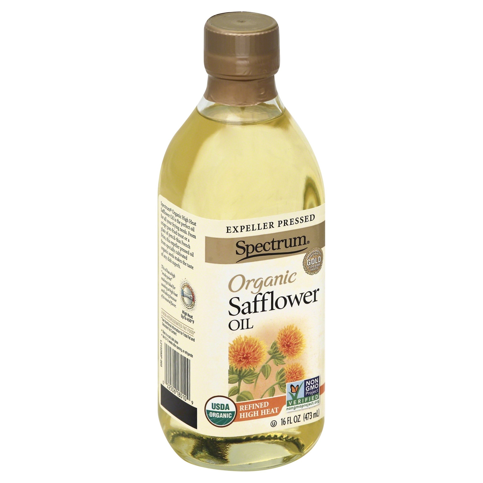 slide 1 of 3, Spectrum Organic Safflower Oil, 16 fl oz