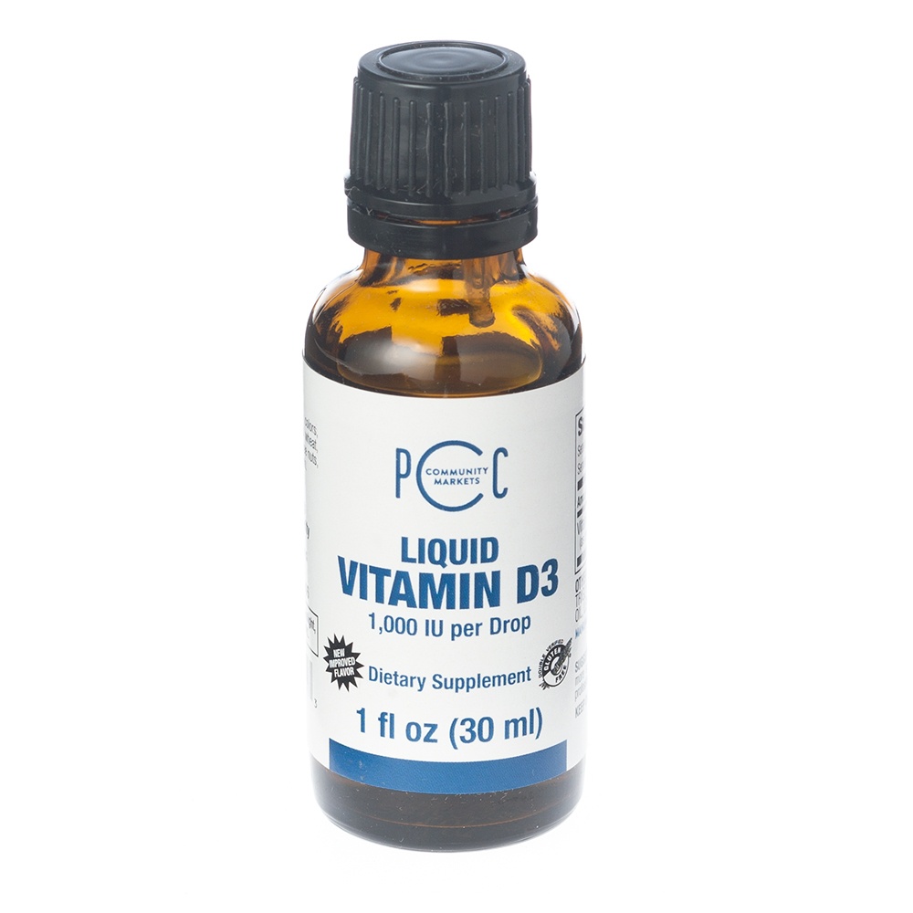 slide 1 of 1, PCC Liquid Vitamin D3 1000 Iu, 1 fl oz