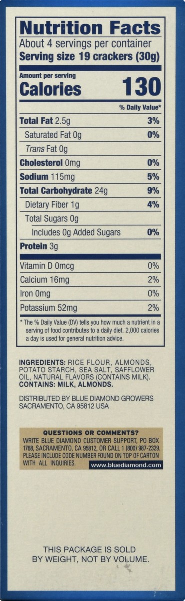 slide 8 of 13, Blue Diamond Almond Nut-thins, 4.25 oz