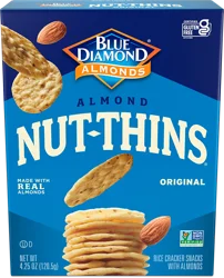 Blue Diamond Nut Thins Crackers, Original Almond, 4.25oz Box