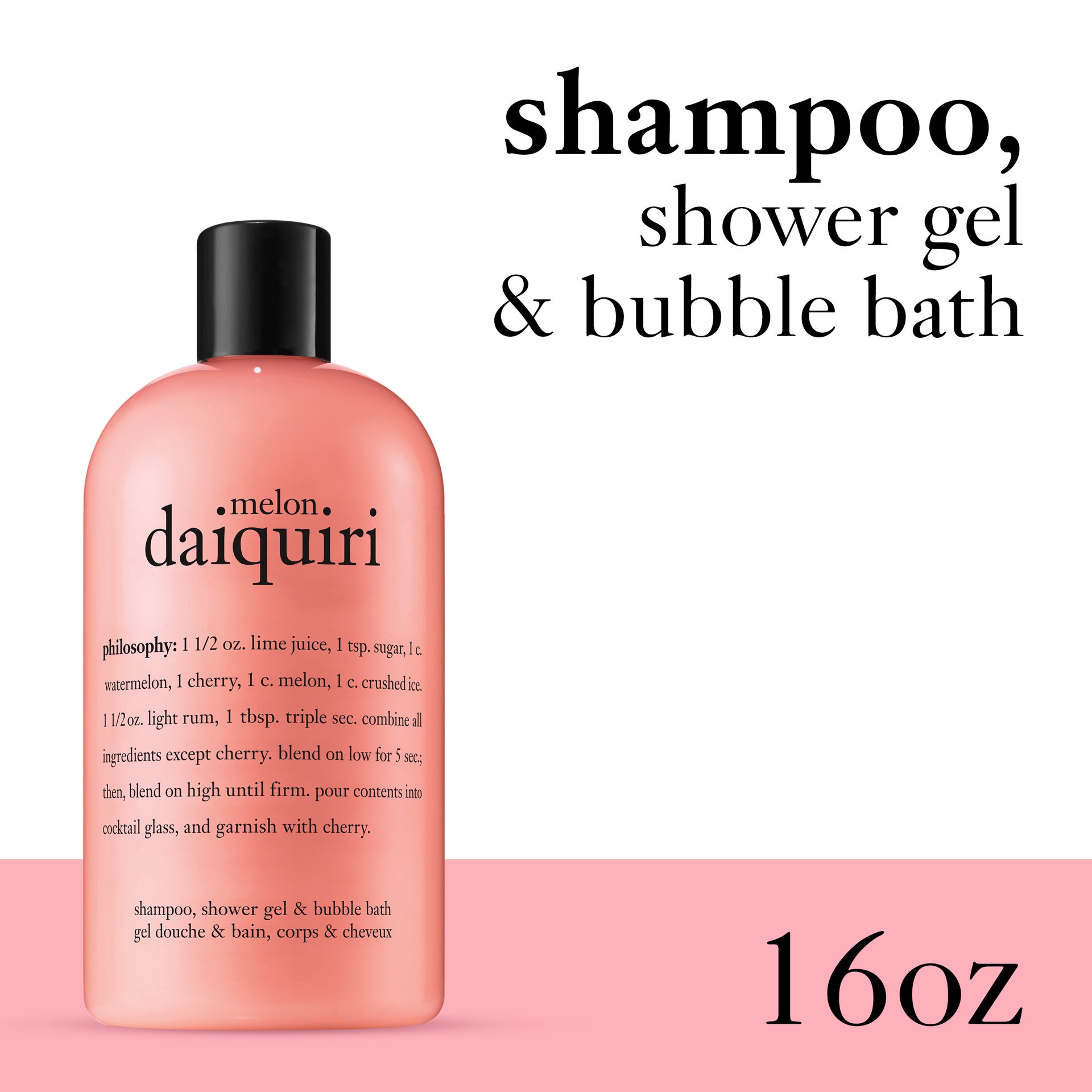 slide 1 of 5, Raspberry Sorbet Shampoo, Shower Gel & Bubble Bath, 480 ml