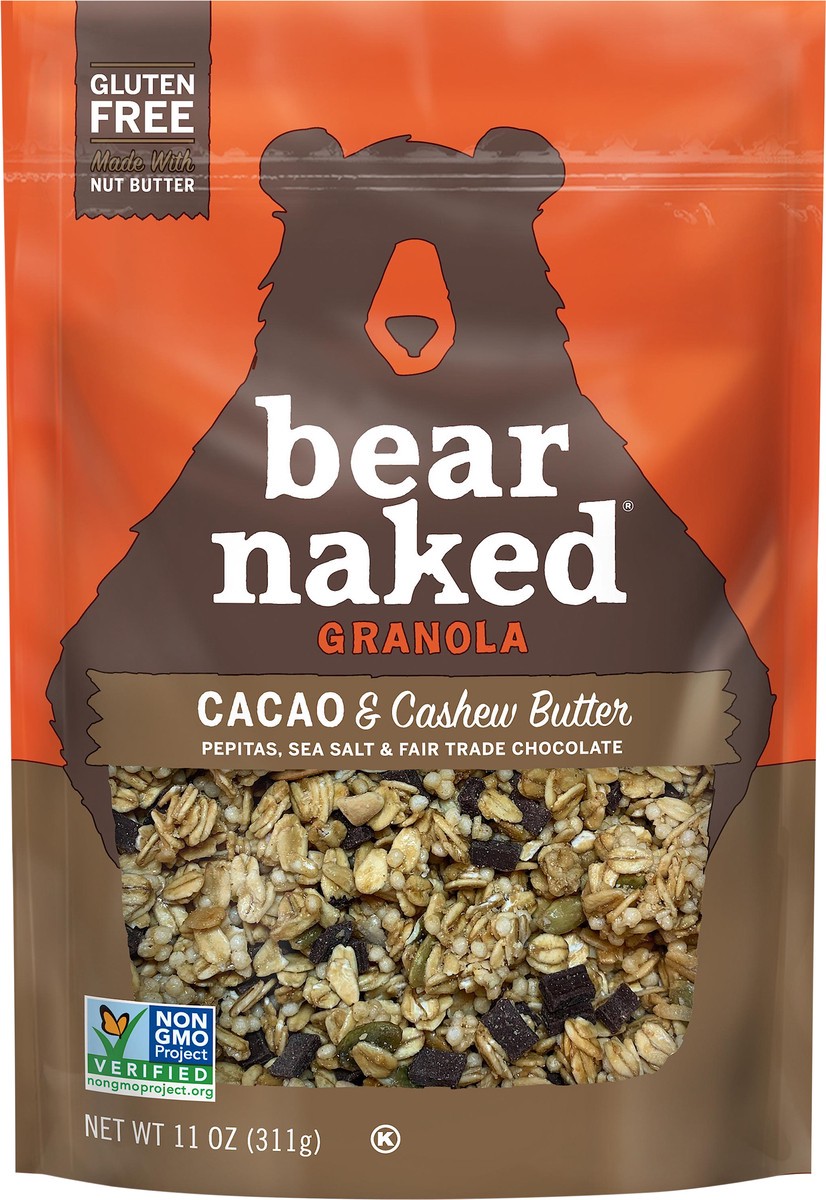 slide 2 of 3, Bear Naked Cacao & Cashew Butter Soft Baked Granola, 11 oz