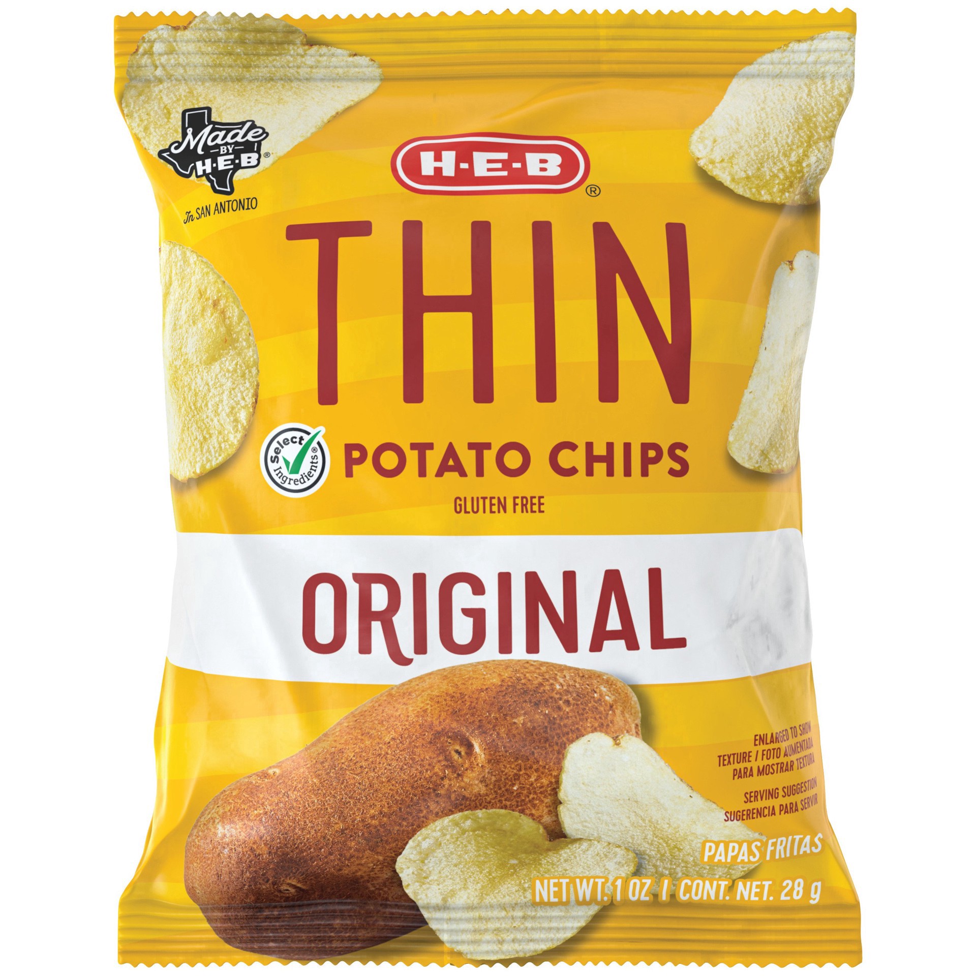 slide 1 of 1, H-B Original Thin Potato Chips - 1 oz, 1 oz
