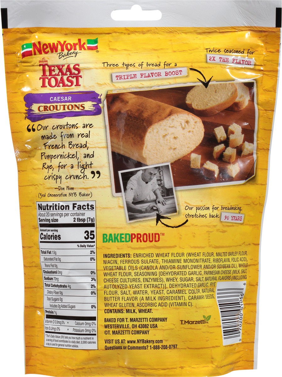 slide 12 of 14, New York Texas Toast Caesar Croutons 5 oz, 5 oz
