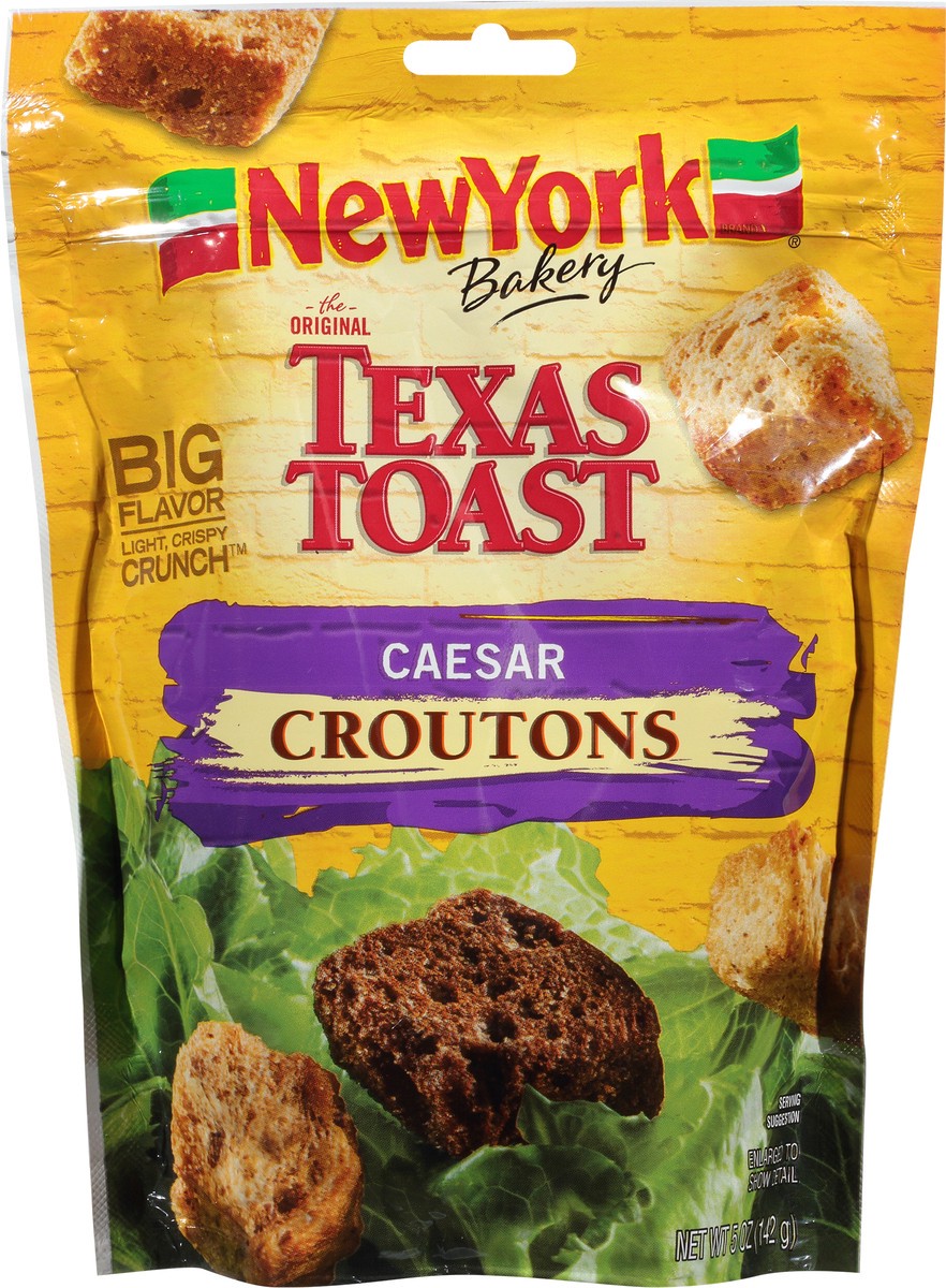 slide 1 of 14, New York Texas Toast Caesar Croutons 5 oz, 5 oz