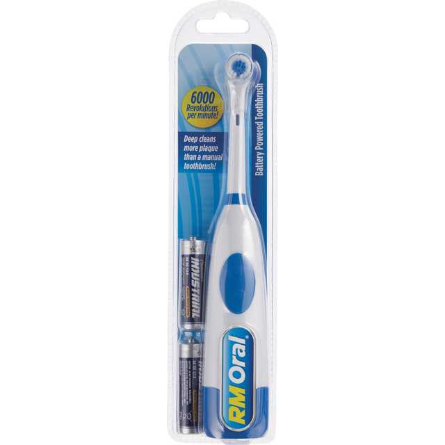 slide 1 of 1, RM Oral Battery Operated Toothbrush, 1 ct
