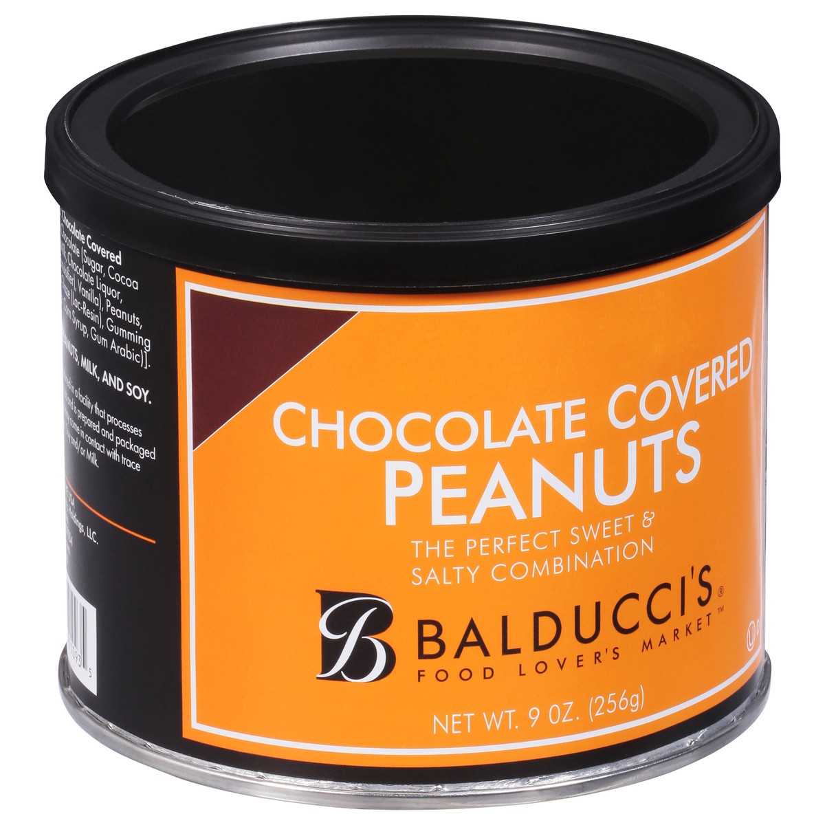 slide 3 of 4, Bal Peanuts Choc Cover Tin, 9 oz