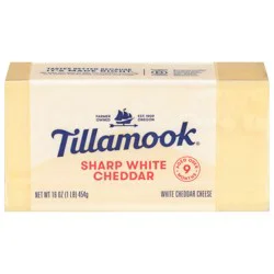 Tillamook Sharp White Cheddar Cheese Block, 16 oz