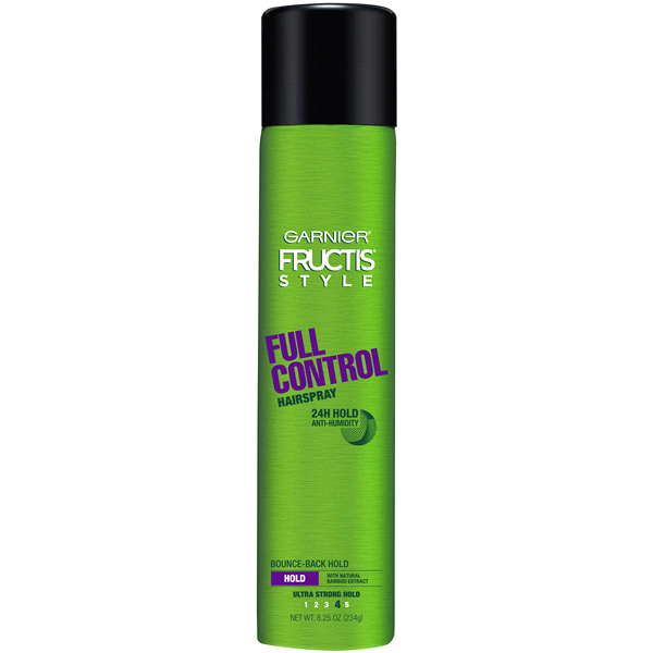 slide 1 of 1, Garnier Fructis Style Full Control Anti-Humidity Hairspray, Ultra Strong Hold, 8.25 oz