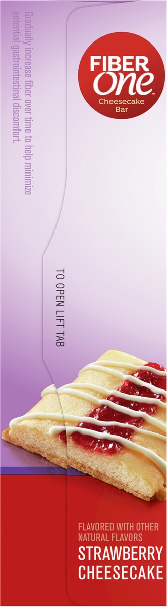 slide 2 of 13, Fiber One Cheesecake Bars, Strawberry Cheesecake, Snack Bars, 6.75 oz, 5 ct, 5 ct