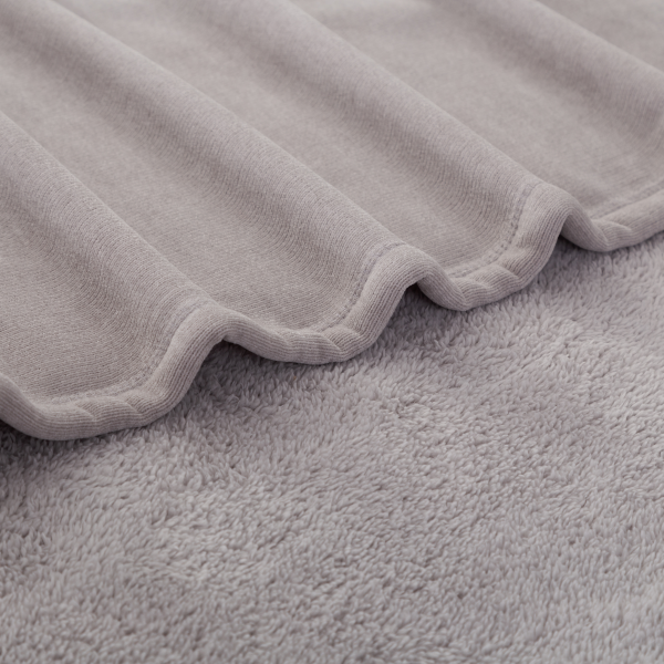 slide 5 of 13, BERKSHIRE BLANKET Berkshire Wexford Chenille Blanket FQ size, Cloudy Grey, 90 in x 90 in, 90 inx90 in