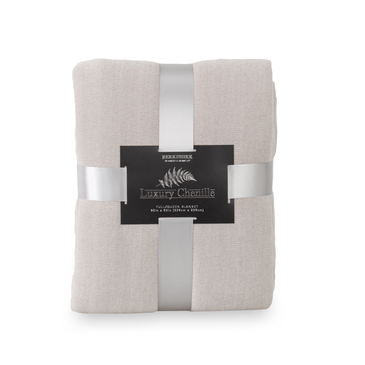 slide 1 of 13, BERKSHIRE BLANKET Berkshire Wexford Chenille Blanket FQ size, Cloudy Grey, 90 in x 90 in, 90 inx90 in