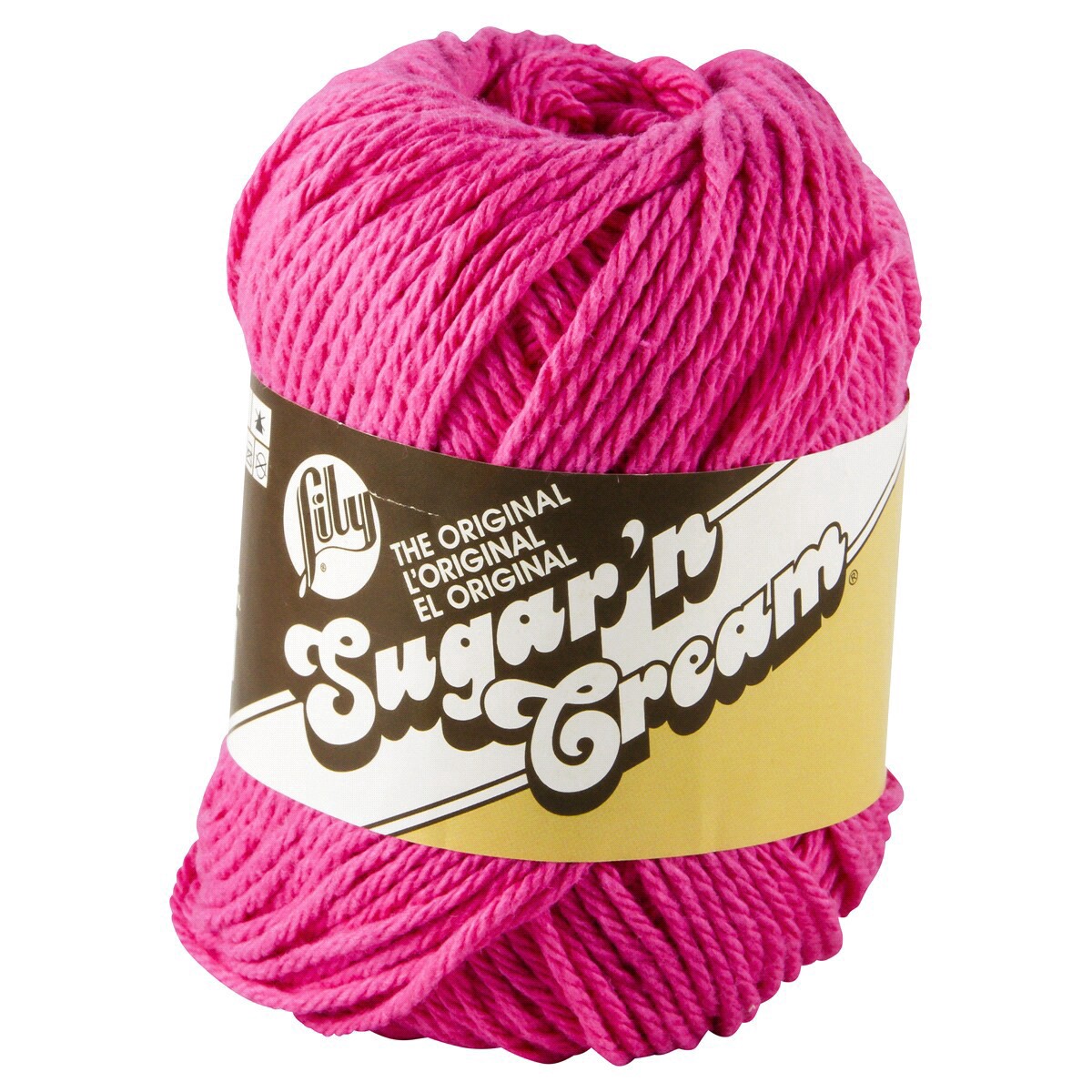 slide 1 of 3, Lily Sugar'N Cream Yarn - Hot Pink, 1 ct