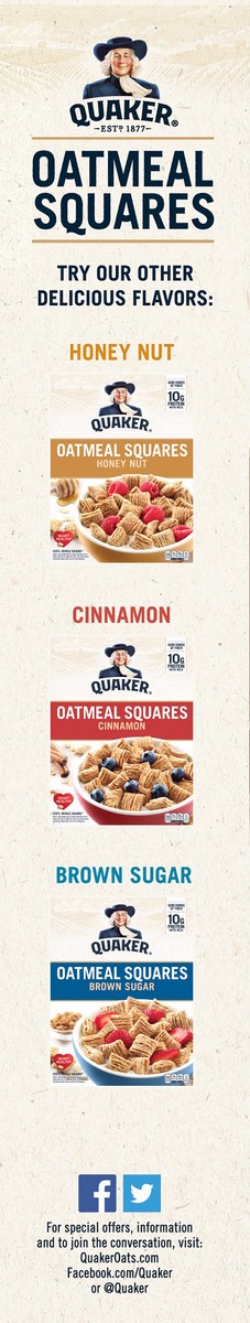 slide 4 of 5, Quaker Oatmeal Squares, 14.5 oz