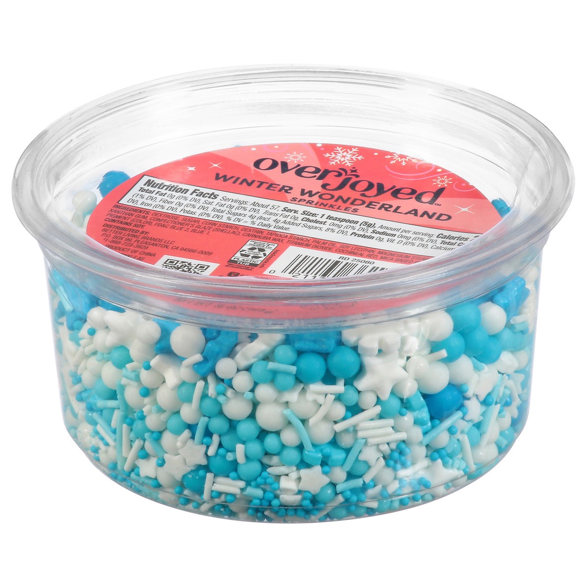 slide 2 of 4, Overjoyed Sprinkles Winter Wonderland Tub 10 Oz - 10 Oz, 10 oz