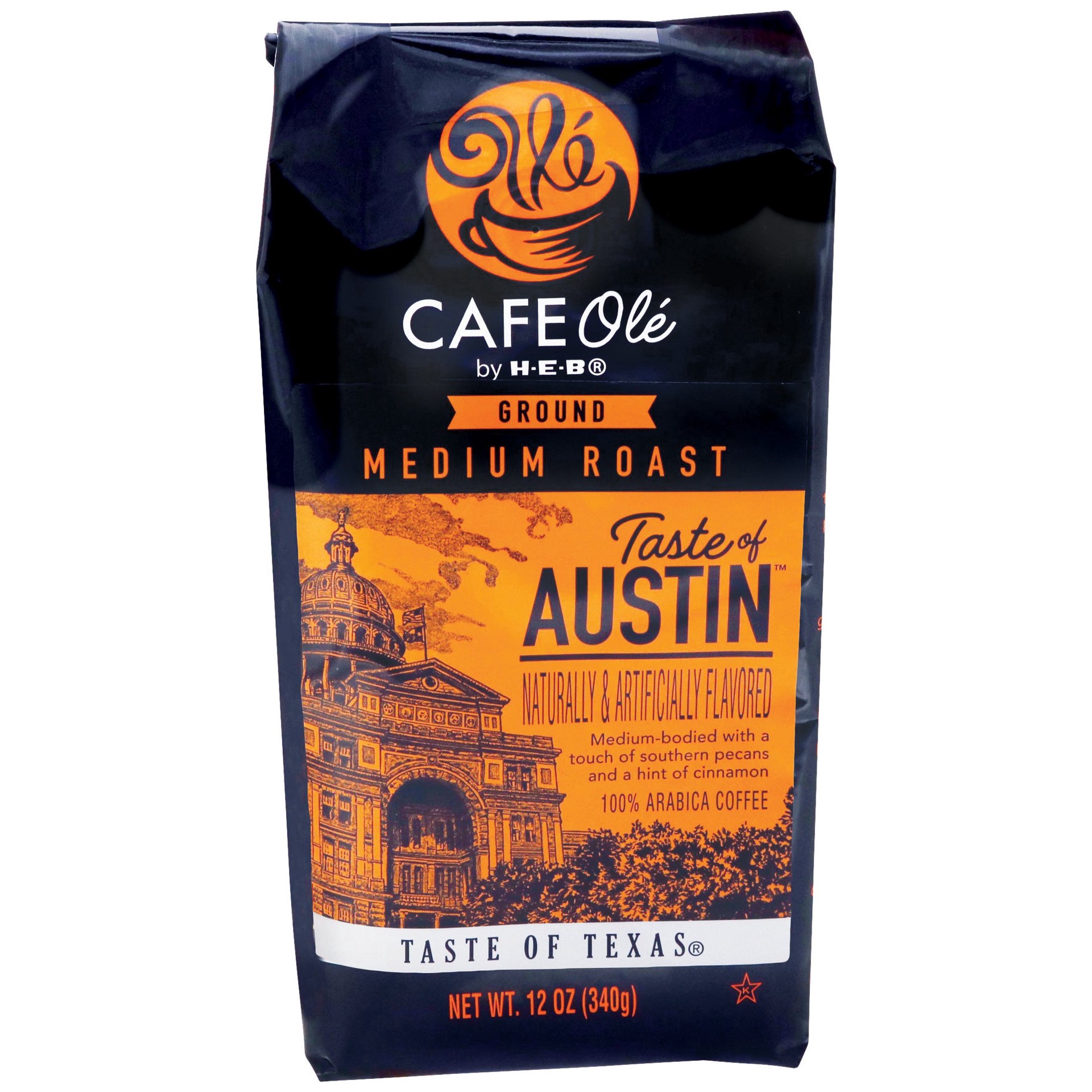 slide 1 of 1, CAFE Olé by H-B Medium Roast Taste of Austin Ground Coffee - 12 oz, 12 oz
