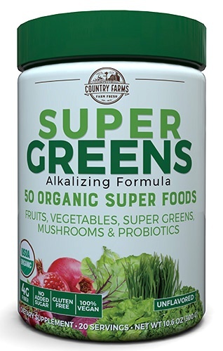 slide 1 of 1, Country Farms 50 Organic Super Foods, Unflavored, 10.6 oz