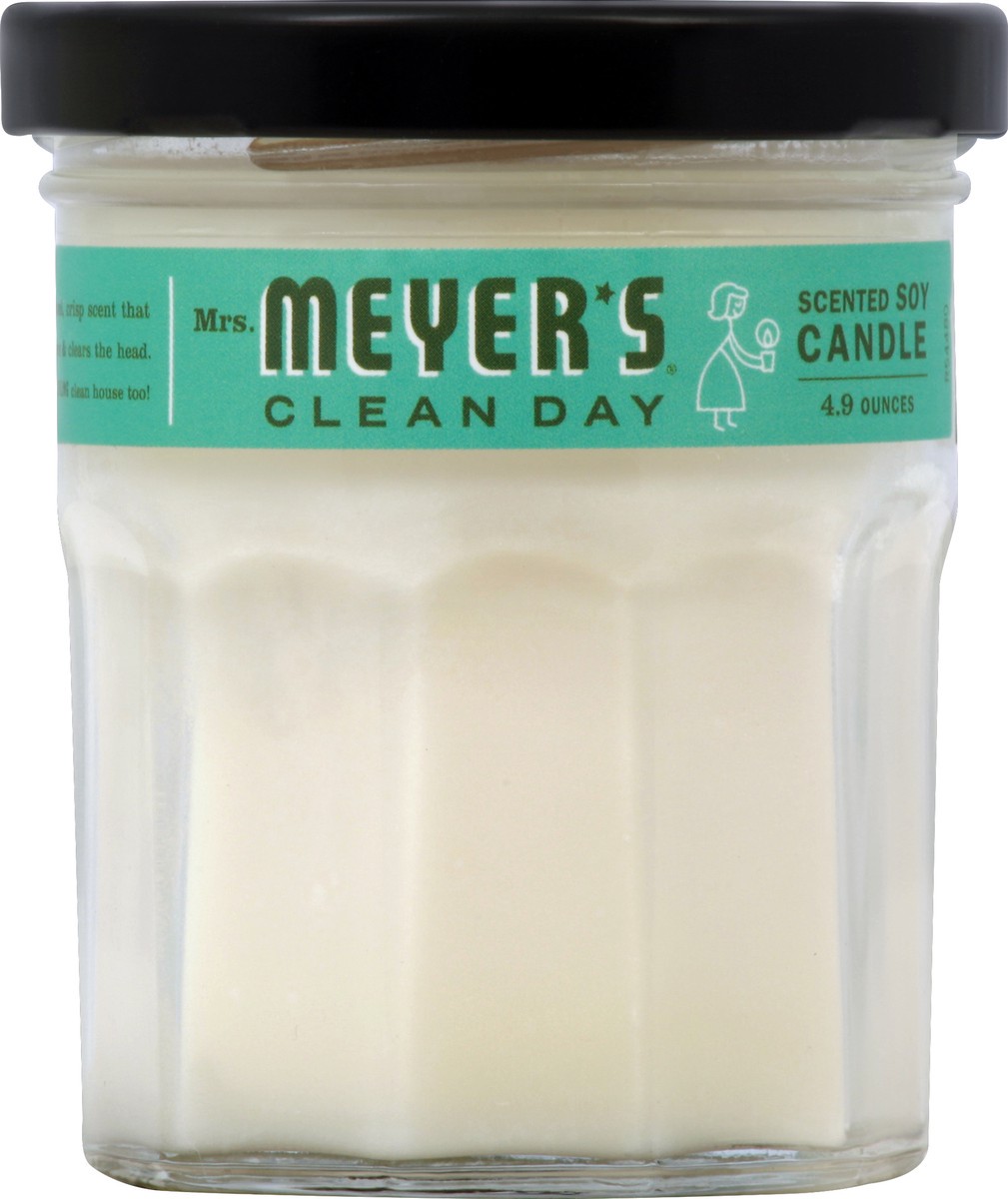 slide 6 of 6, Mrs. Meyer's Basil Soy Glass Candle, 4.9 oz