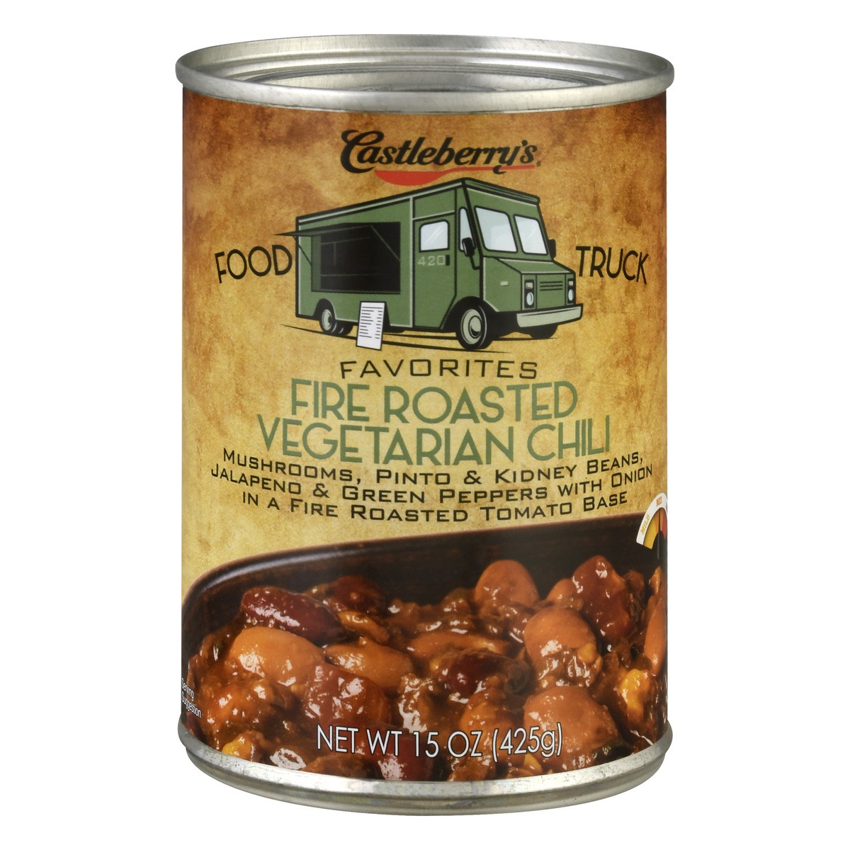 slide 10 of 12, Castleberry's Med Fire Roasted Vegetarian Chili 15 oz, 15 oz