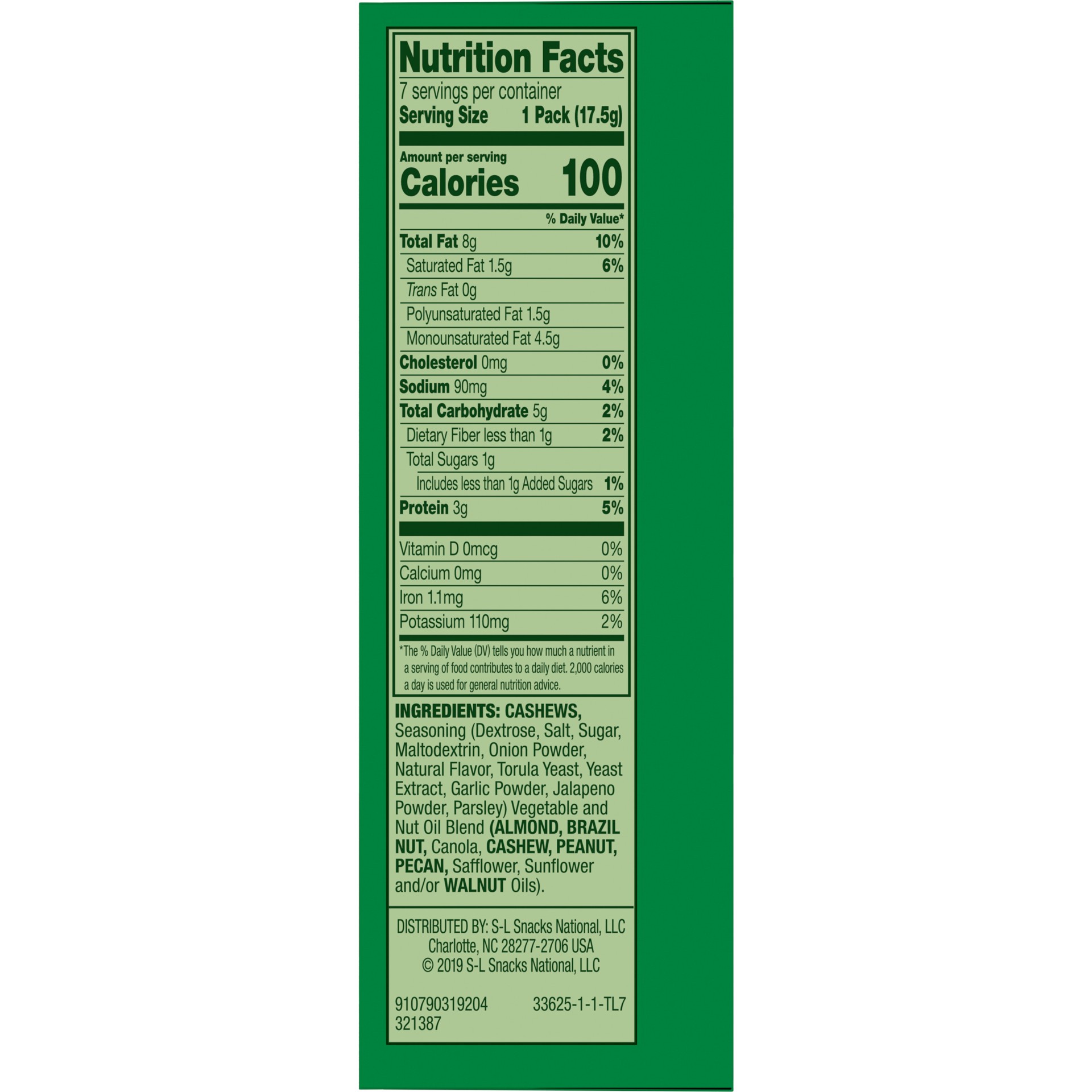 slide 3 of 5, Emerald Nuts Jalapeno Cashews, 100 Calorie Packs, 7 Ct, 7 ct