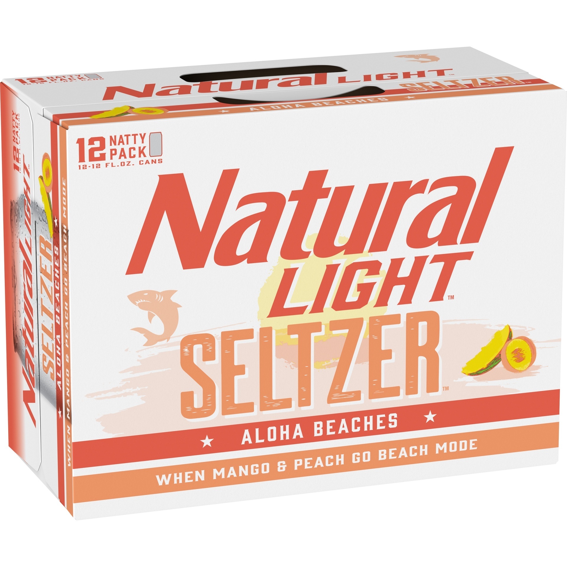 slide 1 of 3, Natural Light Aloha Beaches Hard Seltzer, 12 ct; 12 fl oz