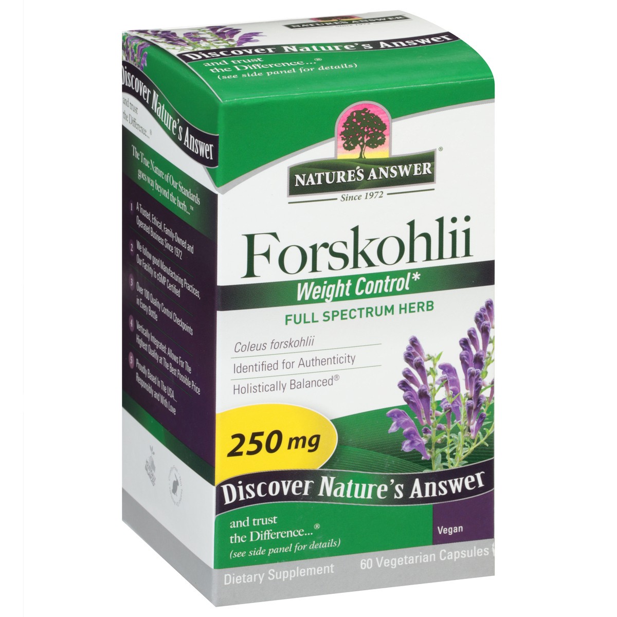 slide 5 of 9, Nature's Answer Forskohlli, 60 ct