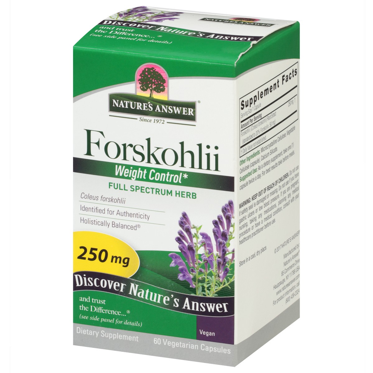 slide 2 of 9, Nature's Answer Forskohlli, 60 ct