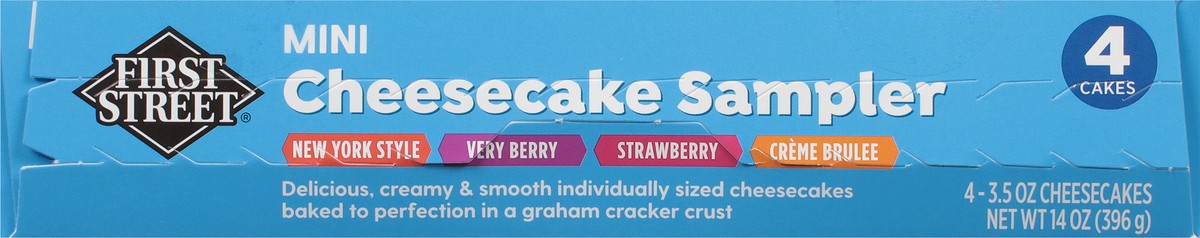 slide 8 of 13, First Street Assorted Cheesecake, 14 oz
