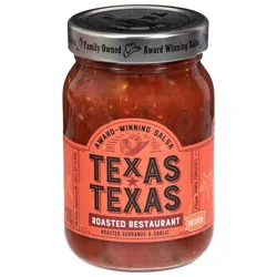 Texas-Texas Roasted Restaurant Medium Salsa 16 oz