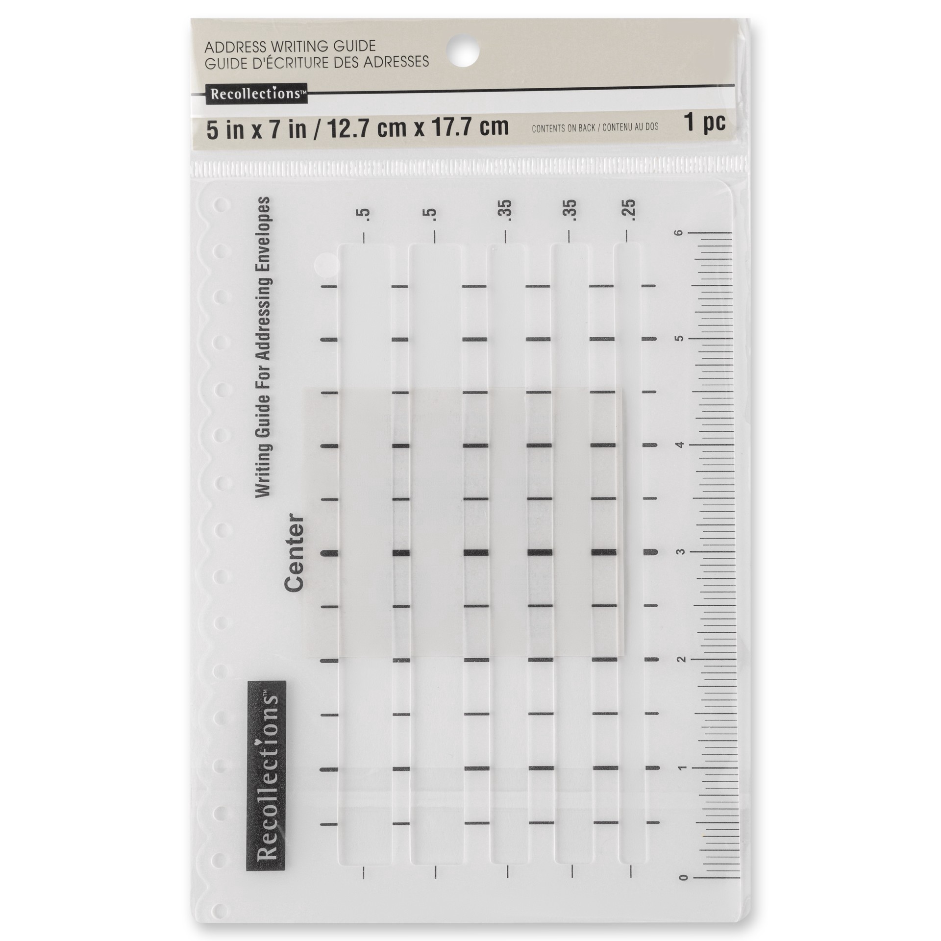 slide 2 of 5, Address Writing Guide By Recollections, 5 in x 7 in