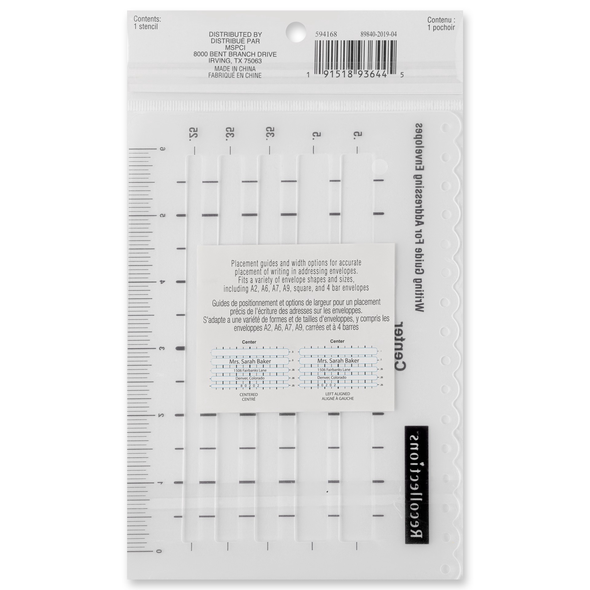 slide 3 of 5, Address Writing Guide By Recollections, 5 in x 7 in