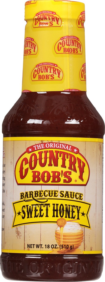 slide 6 of 9, Country Bob's Sweet Honey BBQ Sauce, 18 oz