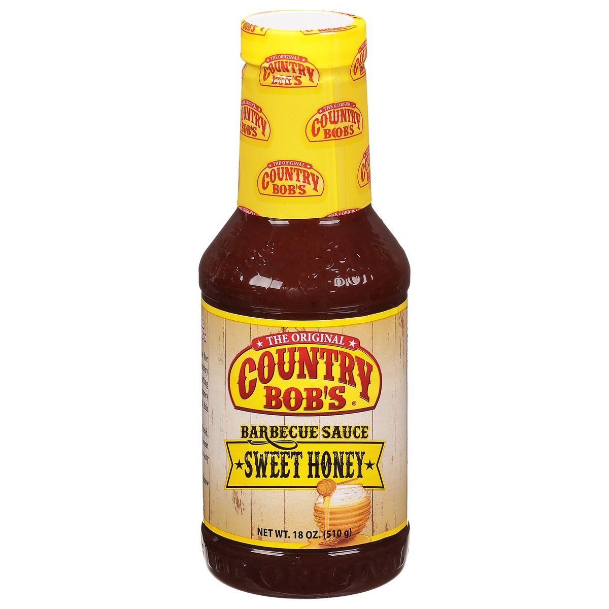 slide 1 of 9, Country Bob's Sweet Honey BBQ Sauce, 18 oz