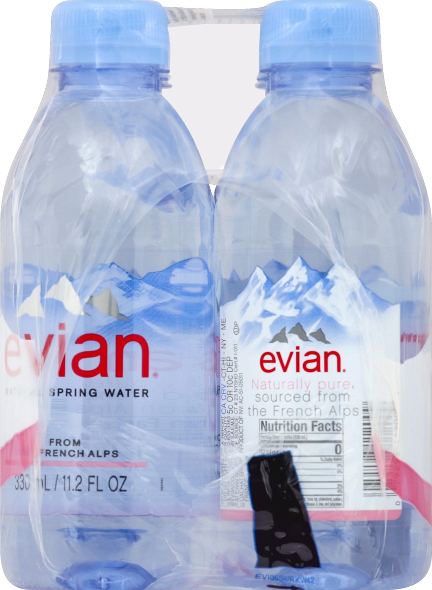 slide 3 of 5, Evian Water - 6 ct, 6 ct; 330 ml