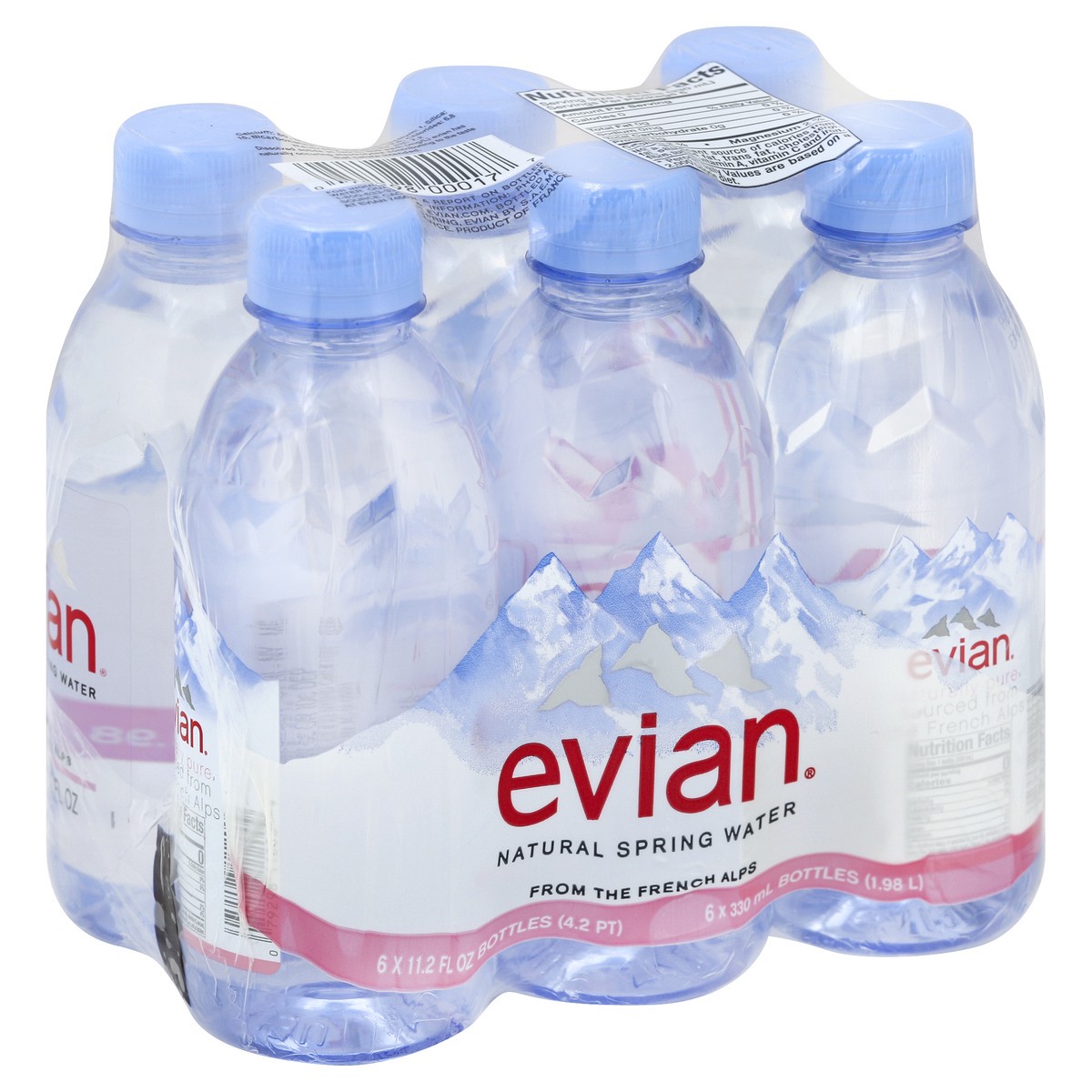 slide 2 of 5, Evian Water - 6 ct, 6 ct; 330 ml