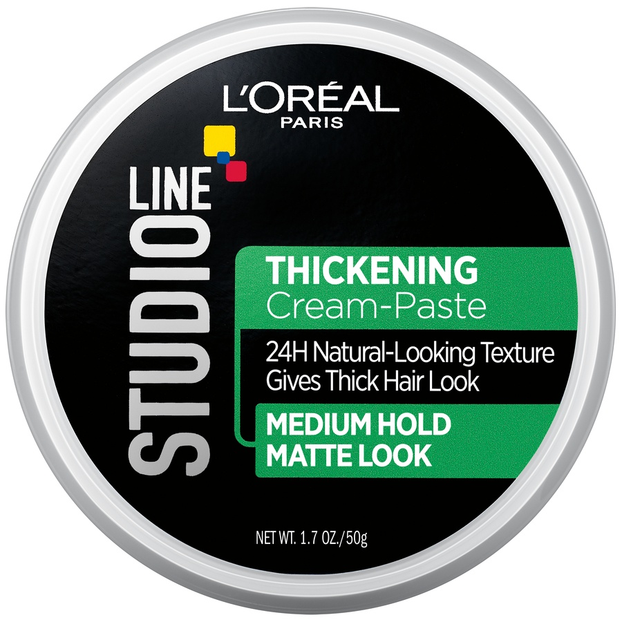 slide 1 of 2, L'Oréal Paris Studio Line Thickening Medium Hold Cream Paste, 1.7 oz