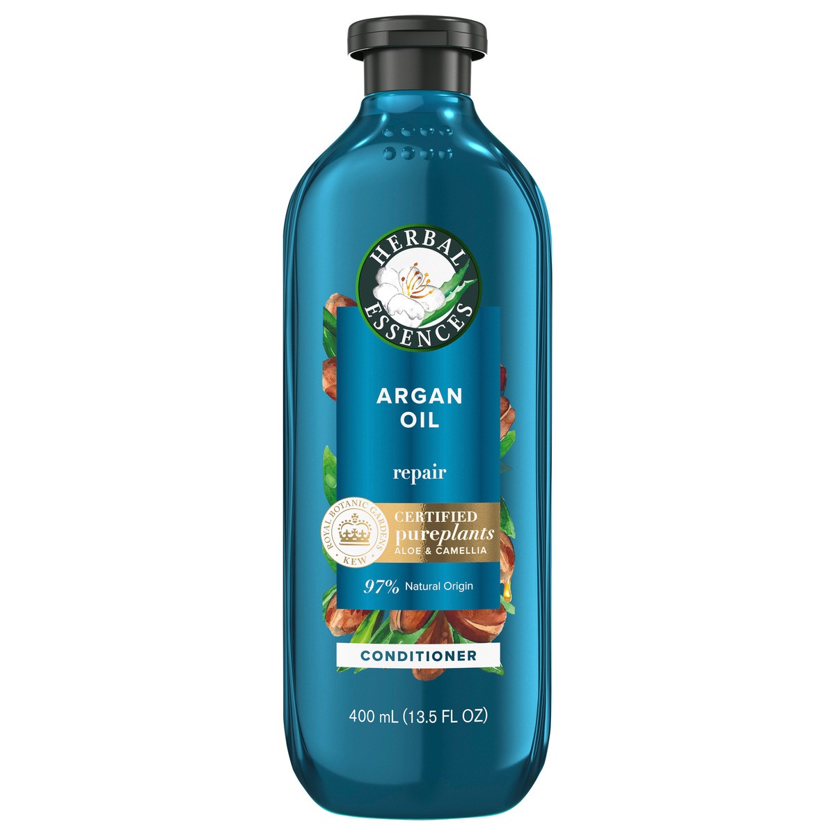 slide 1 of 3, Herbal Essences Argan Oil Paraben Free Conditioner, Hair Repair, 13.5 fl oz, with Certified Camellia Oil and Aloe Vera, For All Hair Types, Especially Damaged Hair, 13.5 fl oz