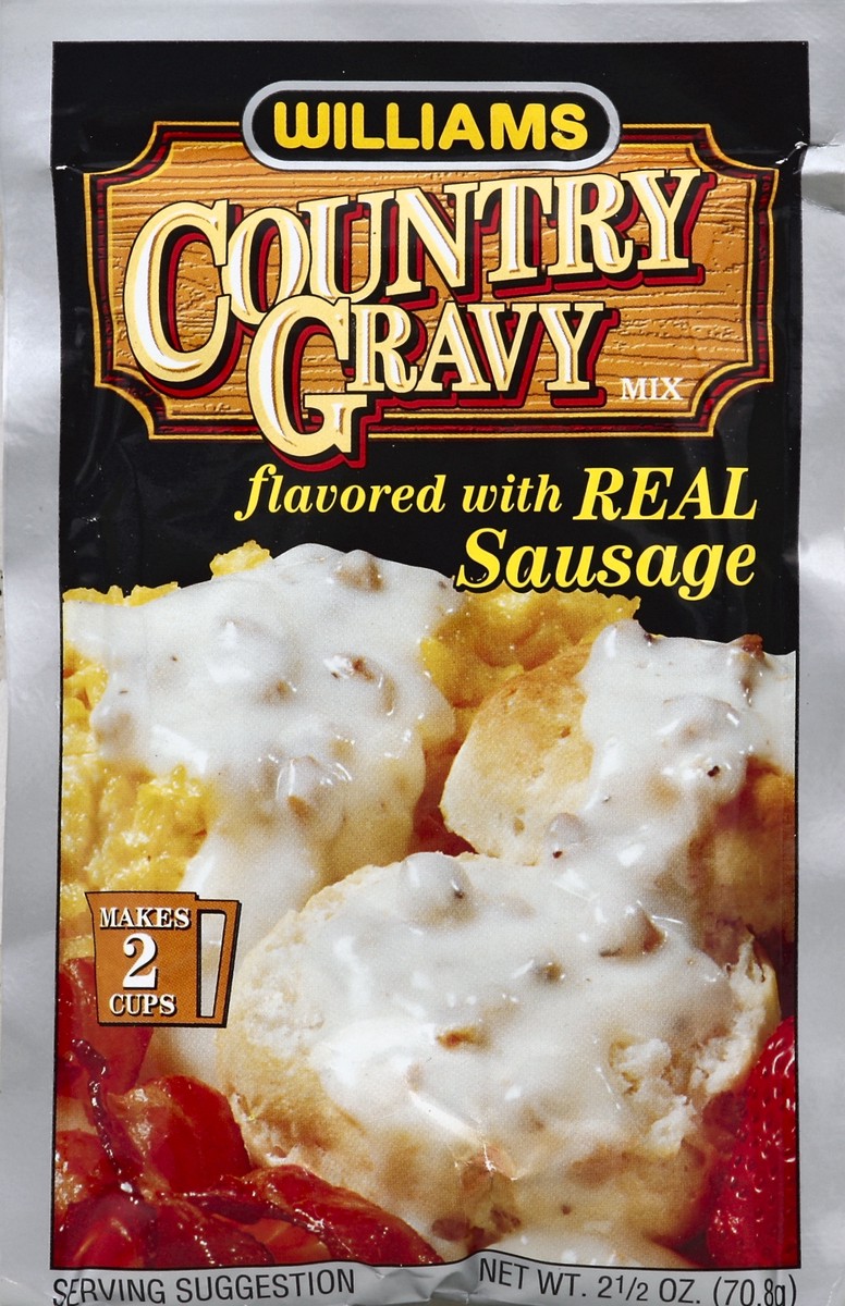 slide 2 of 2, Williams Sausage Flavored Country Gravy Mix 2.5 oz Envelope, 2.5 oz