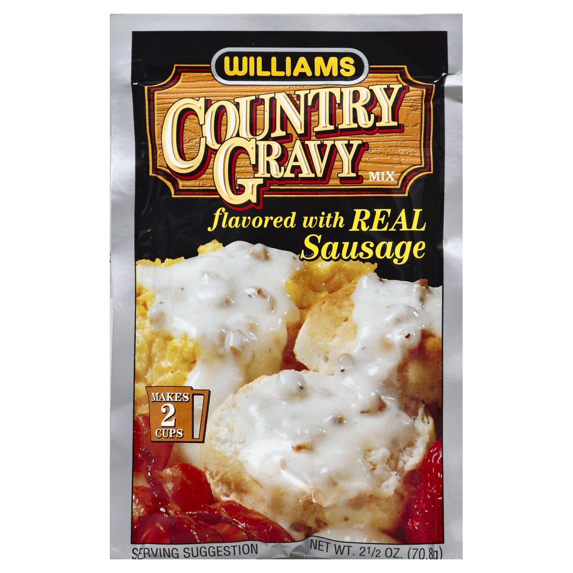 slide 1 of 1, Williams Country Gravy Mix Flavored with Real Sausage, 2.5 oz
