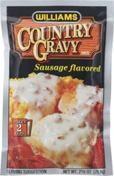 Williams Sausage Flavored Country Gravy Mix 2.5 oz Envelope