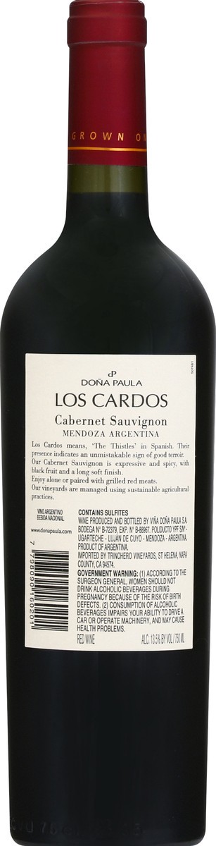 slide 5 of 6, Los Cardos Cabernet Sauvignon 750 ml, 750 ml