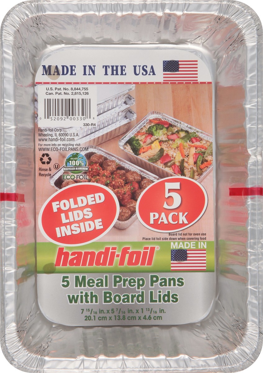 Handi-Foil Meal Prep Pans with Board Lids (3 ct)