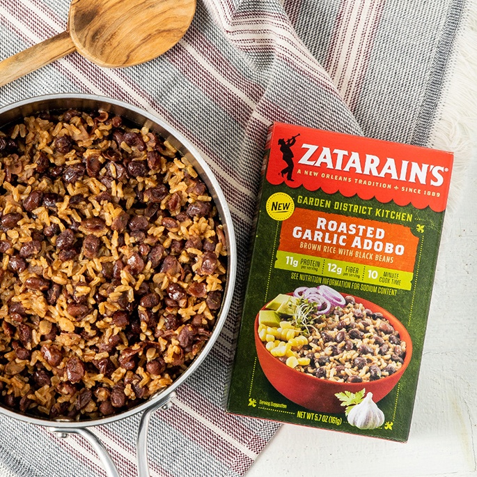Zatarain's Garden District Kitchen Roasted Garlic Adobo Brown Rice With Black Beans 5.7 oz Shipt