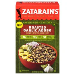 Zatarain's Roasted Garlic Adobo Brown Rice With Black Beans, 5.7 oz