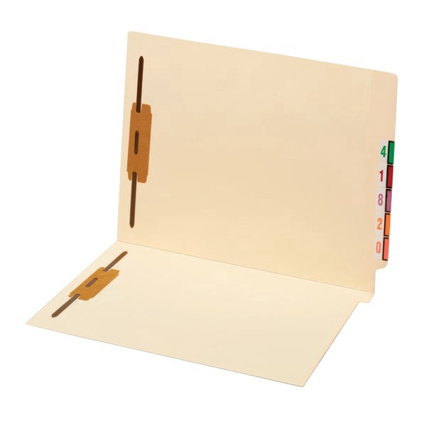 slide 4 of 5, Office Depot Brand End Tab Fastener Folders, 2 Bonded Fasteners, Straight-Cut Tabs, Letter Size, Manila, Box Of 50, 50 ct